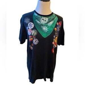 Neighborhood Men's Black Graphic T-shirt Vintage Size X-Large Made in Japan Y2K